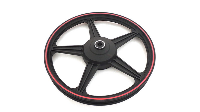 ÇELİK JANT ÖN KIRMIZI-ÇİZGİLİ ( KM125-6 )